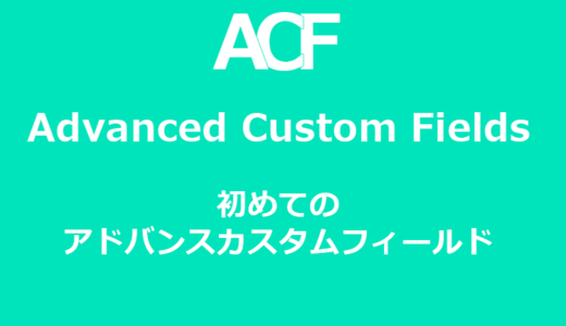 ACFで投稿画面カスタム！使い方を丁寧に紹介(Advanced Custom Fields )